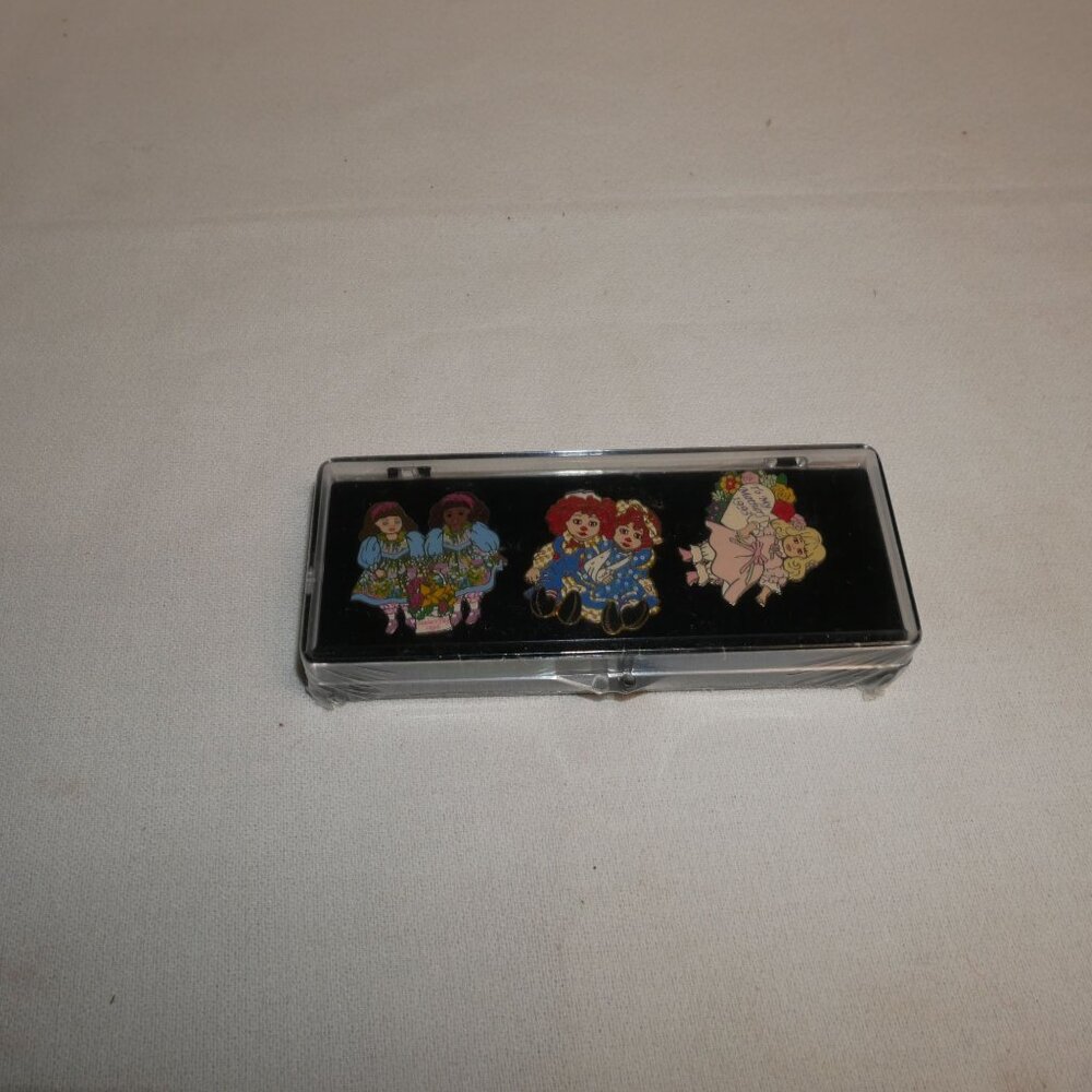 Marie Osmond 2002 Doll Enamel Pins Set of 3 Cute Pins NIB Vintage